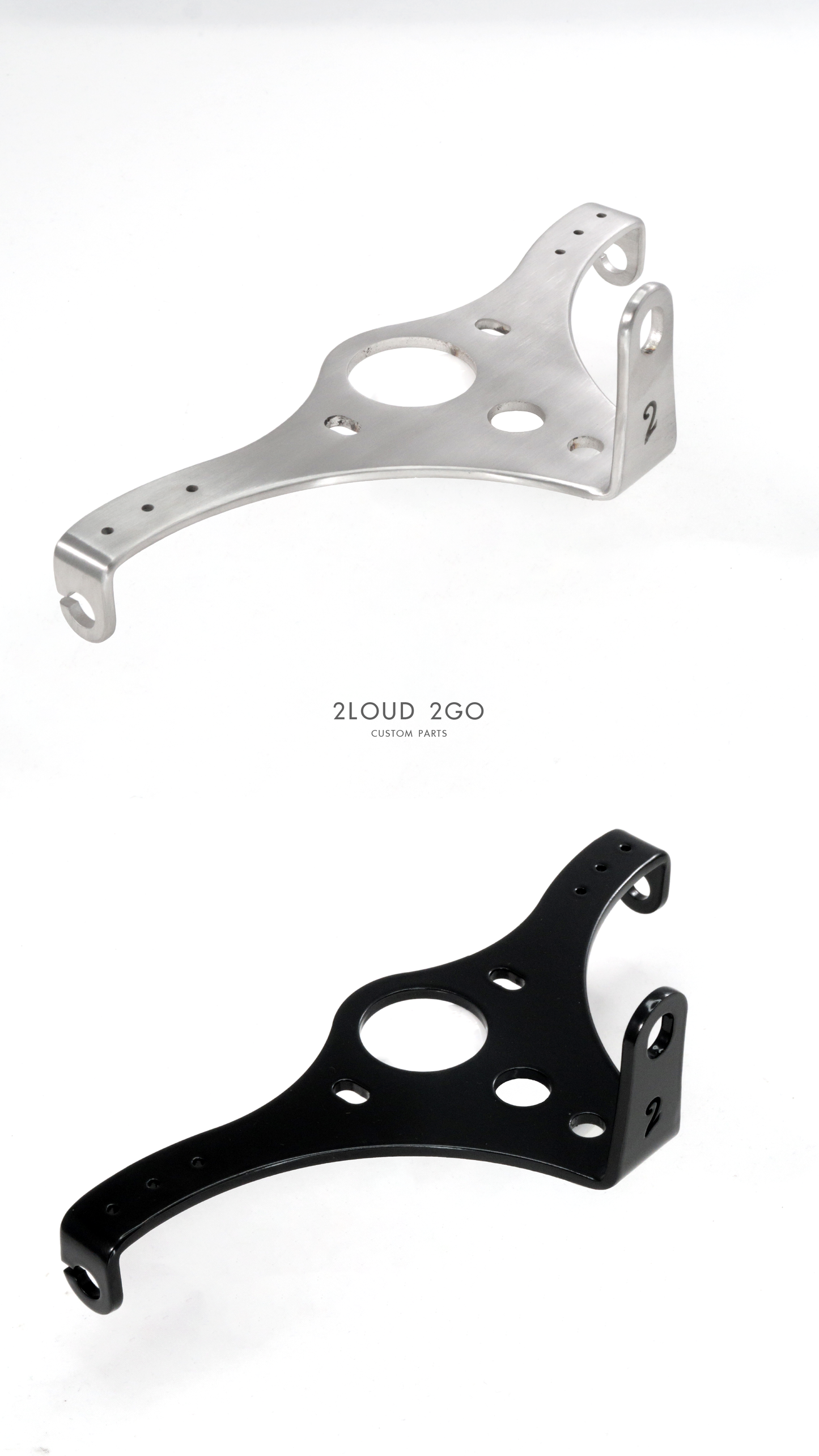 2LOUD Custom 雲豹223H 直上大燈架 含方向燈支架 白鐵