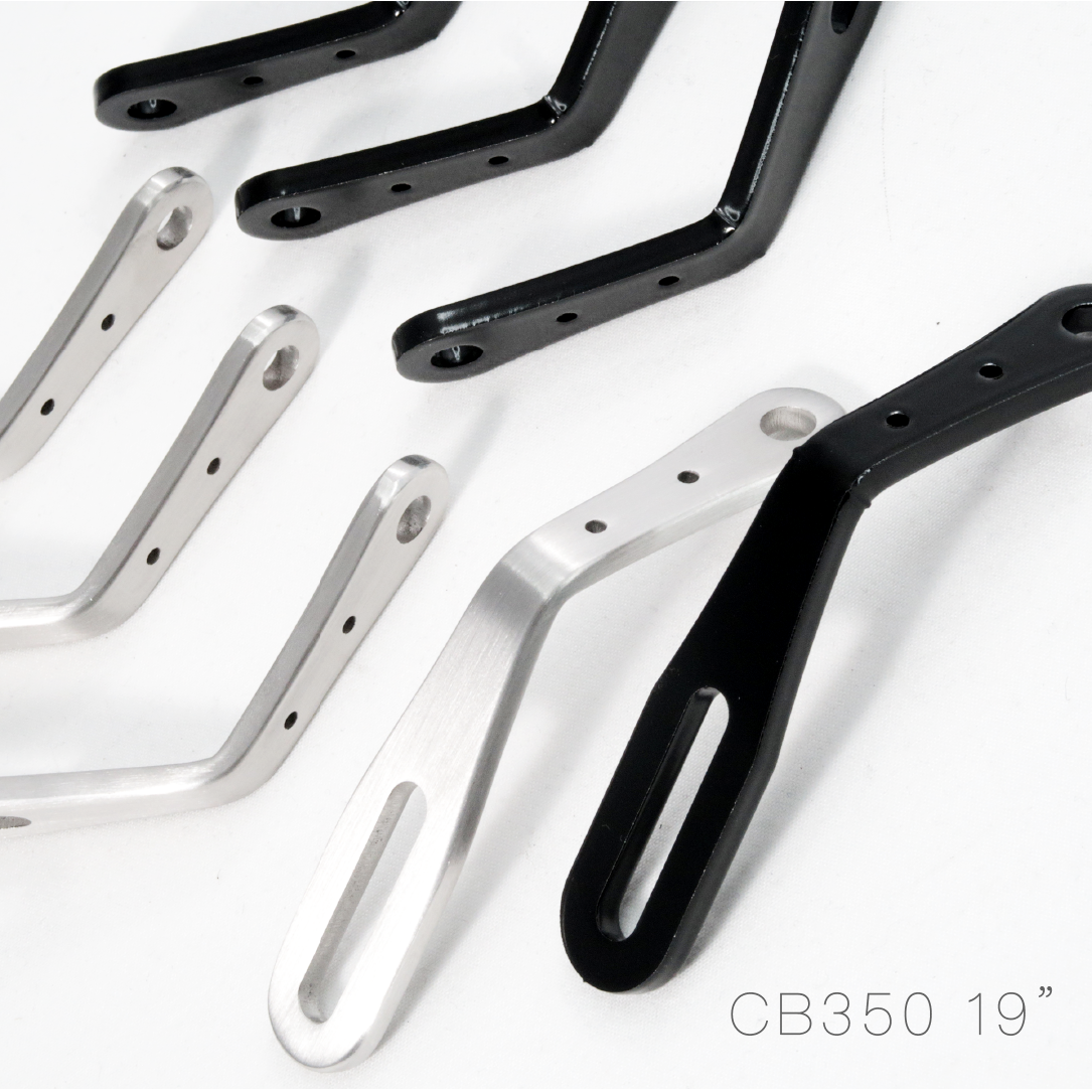 2Loud Custom Cb350 前土除 鋁製拋光銀