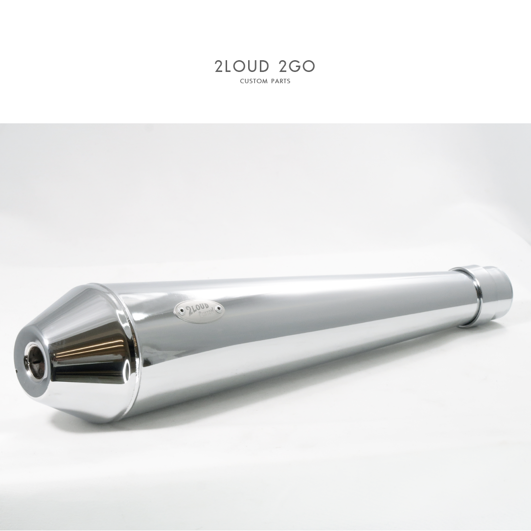 2Loud Custom|排氣管尾段 錐形排氣管 靜音排氣管 復古