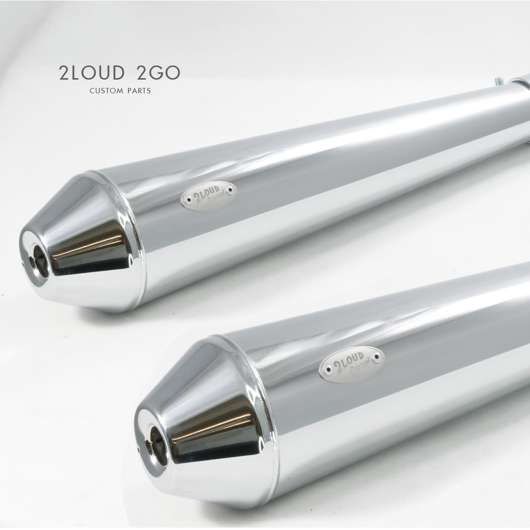 2Loud Custom|排氣管尾段 錐形排氣管 靜音排氣管 復古
