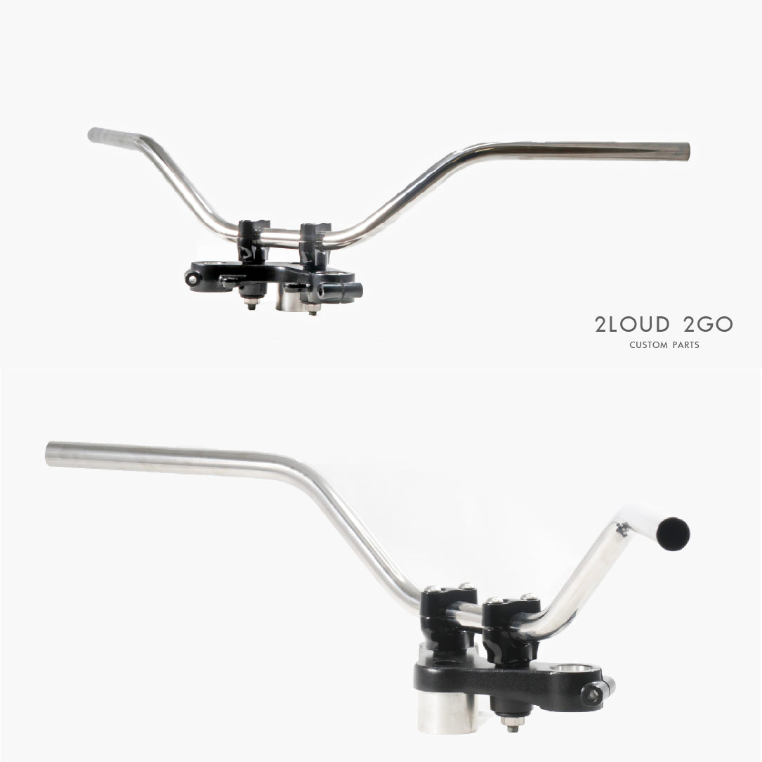 2LOUD Custom 白鐵 大雁把手