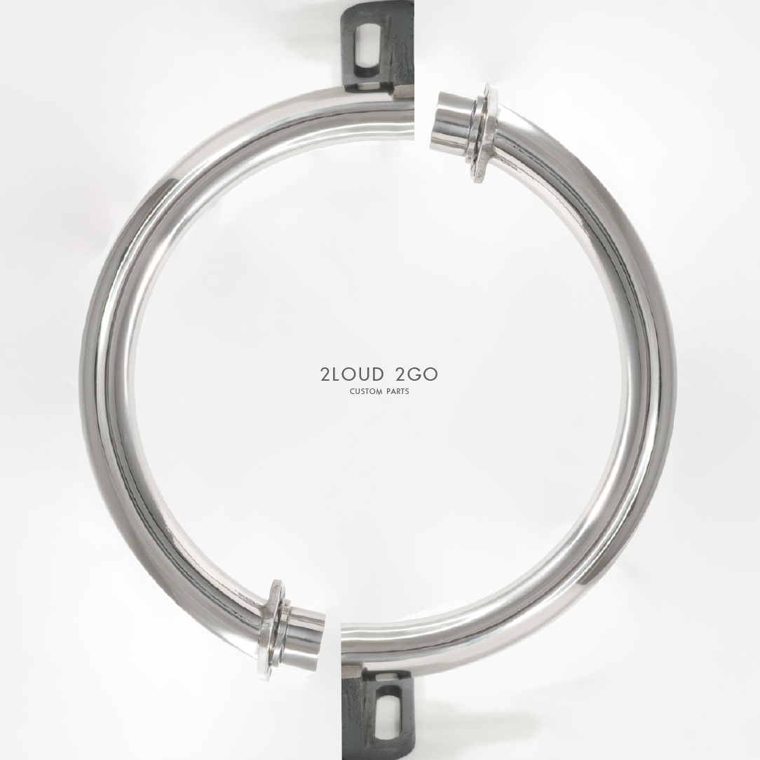 2LOUD Custom 野狼 白鐵 排氣管 前段 二彎