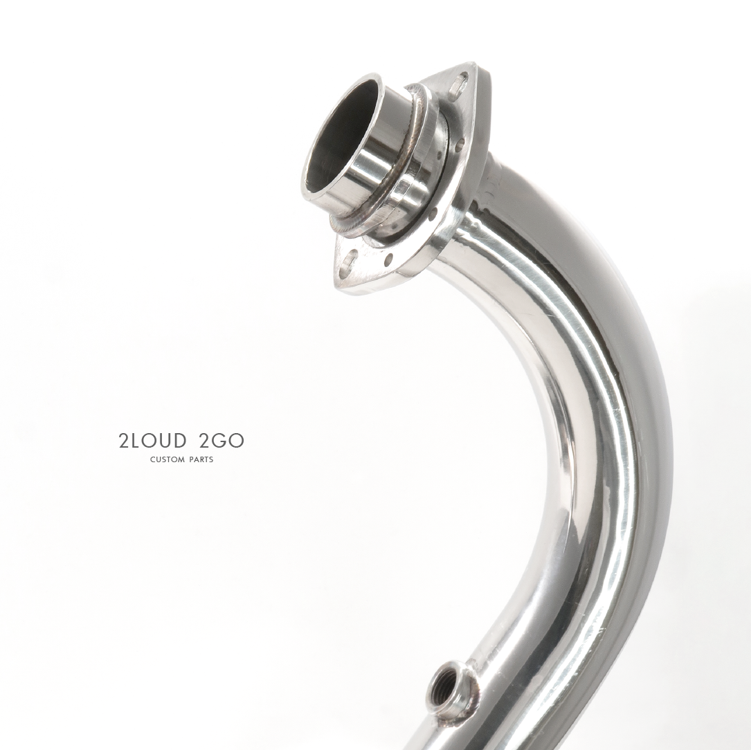 2LOUD Custom 雲豹223H 白鐵 排氣管 前段