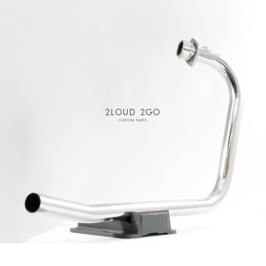 2LOUD Custom CB350 白鐵 排氣管前段