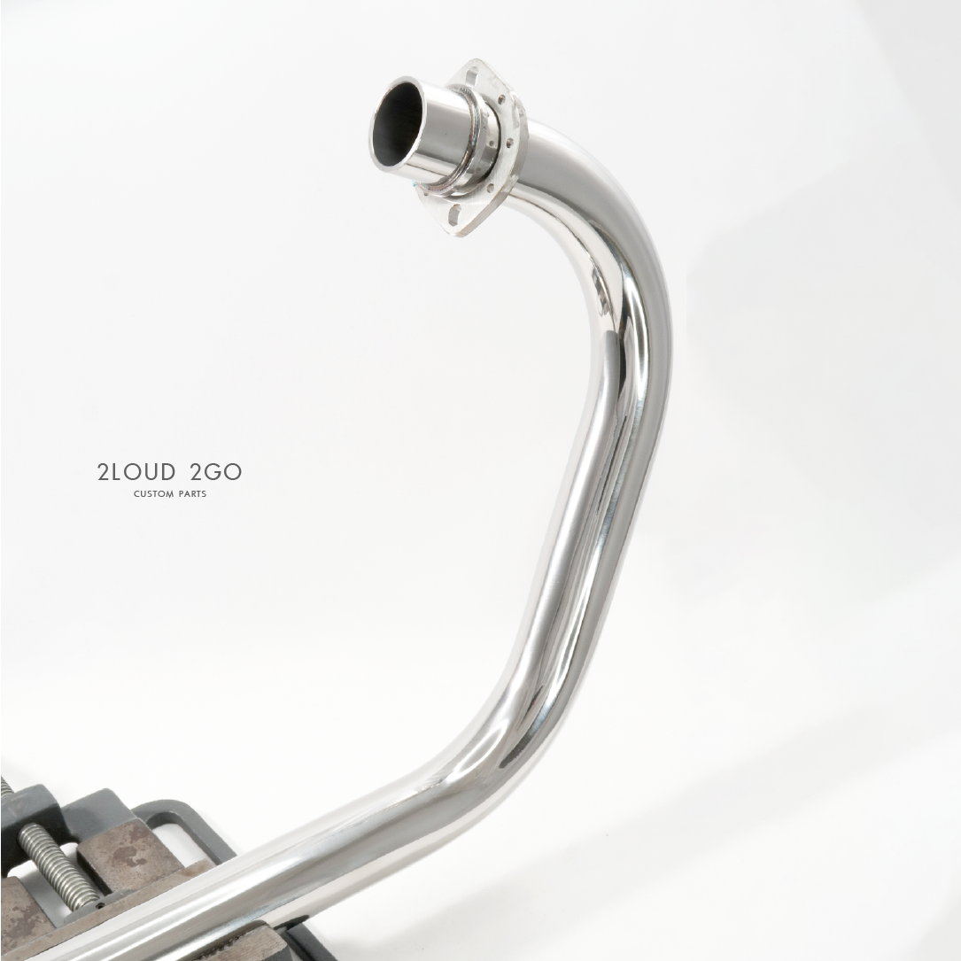 2LOUD Custom KTR 白鐵 排氣管 前段 三彎