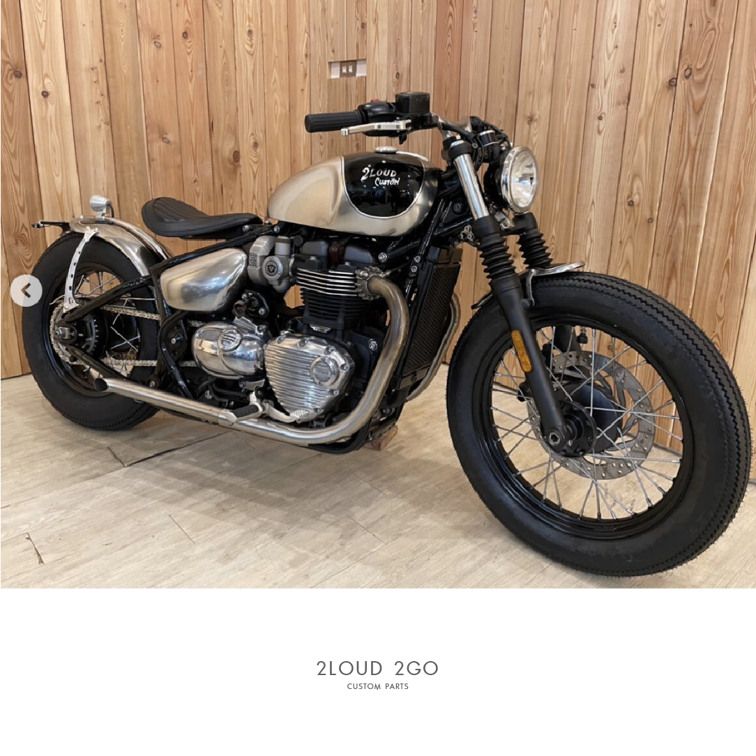 2LOUD Custom 凱旋bobber/bobber black 後土除套餐