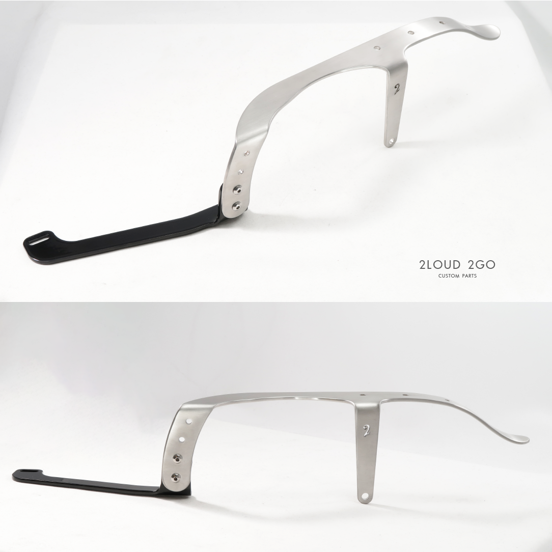 2LOUD Custom|YAMAHA SR400 鏈條蓋 白鐵