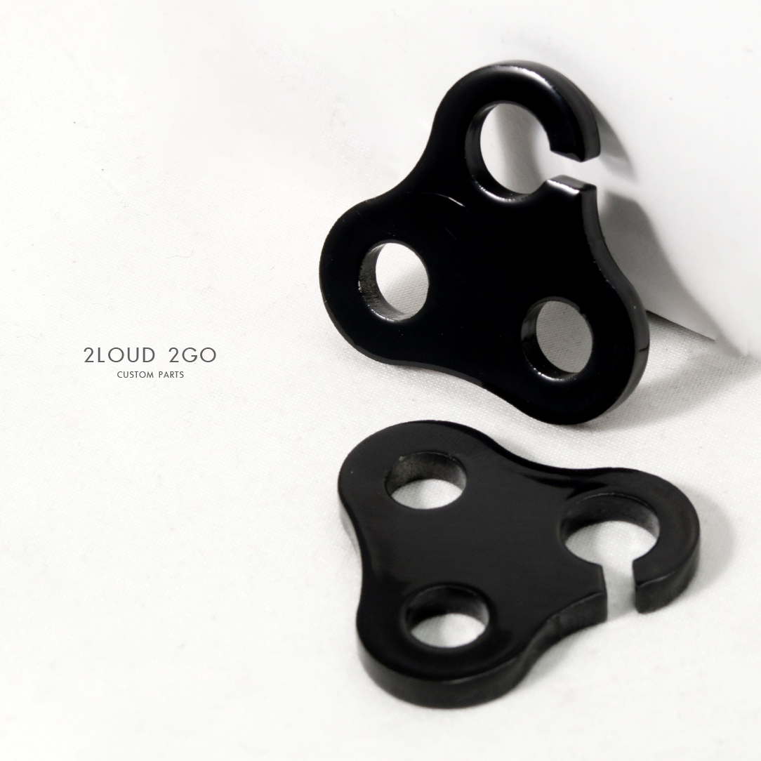 2LOUD Custom YAMAHA SR400 前方向燈支架 白鐵