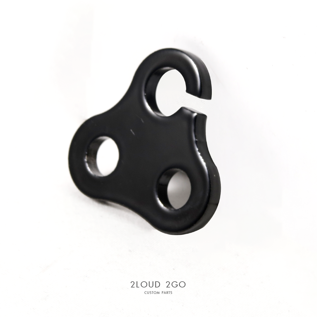 2LOUD Custom YAMAHA SR400 前方向燈支架 白鐵