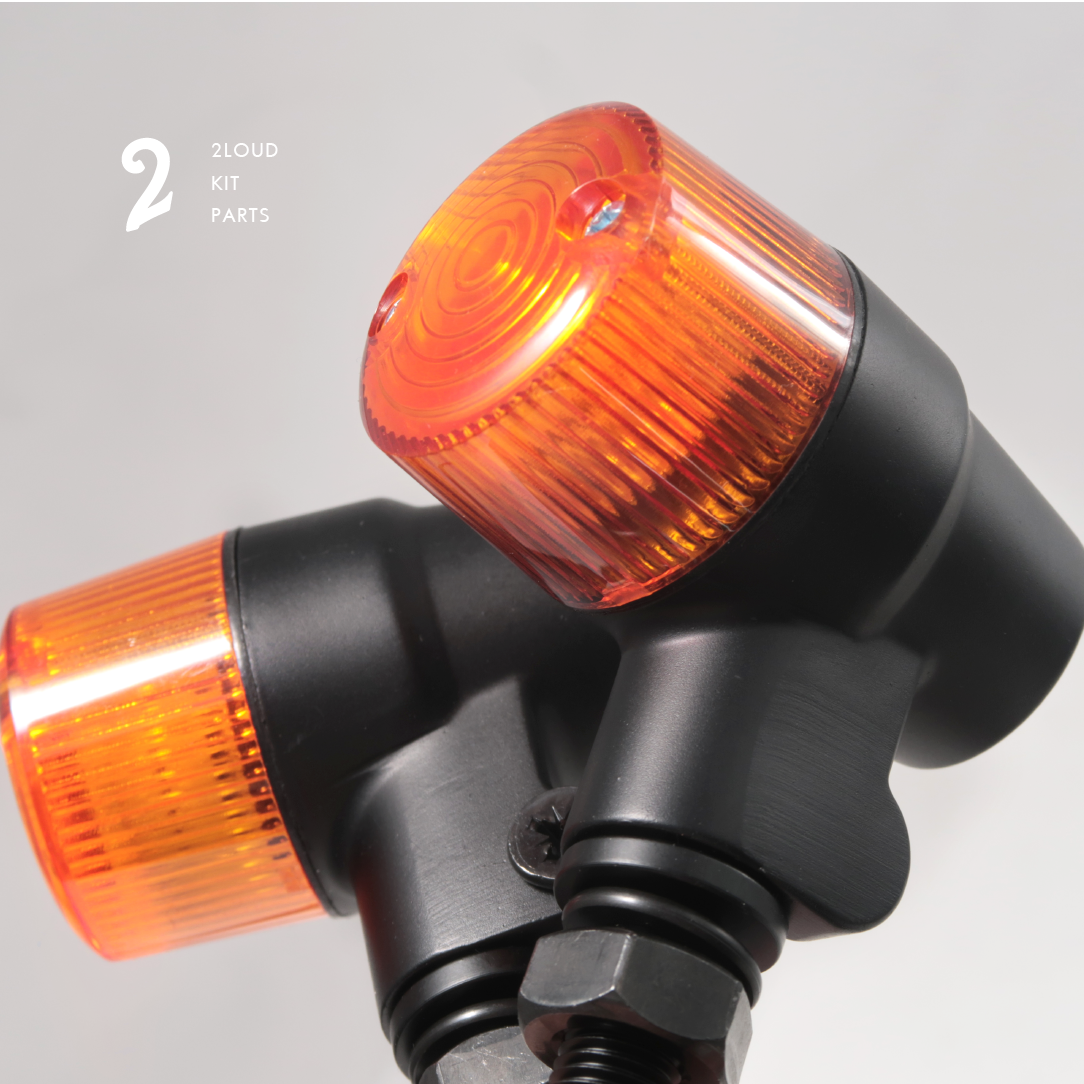 2LOUD Custom 杯型方向燈(銀)
